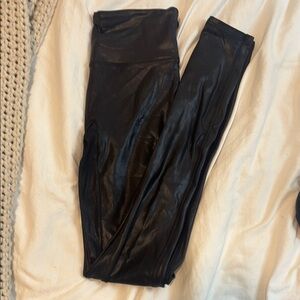 Black Faux Leather Leggings